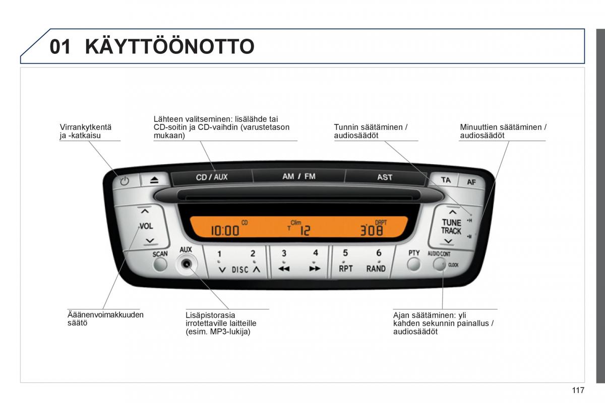 Peugeot 107 omistajan kasikirja / page 119