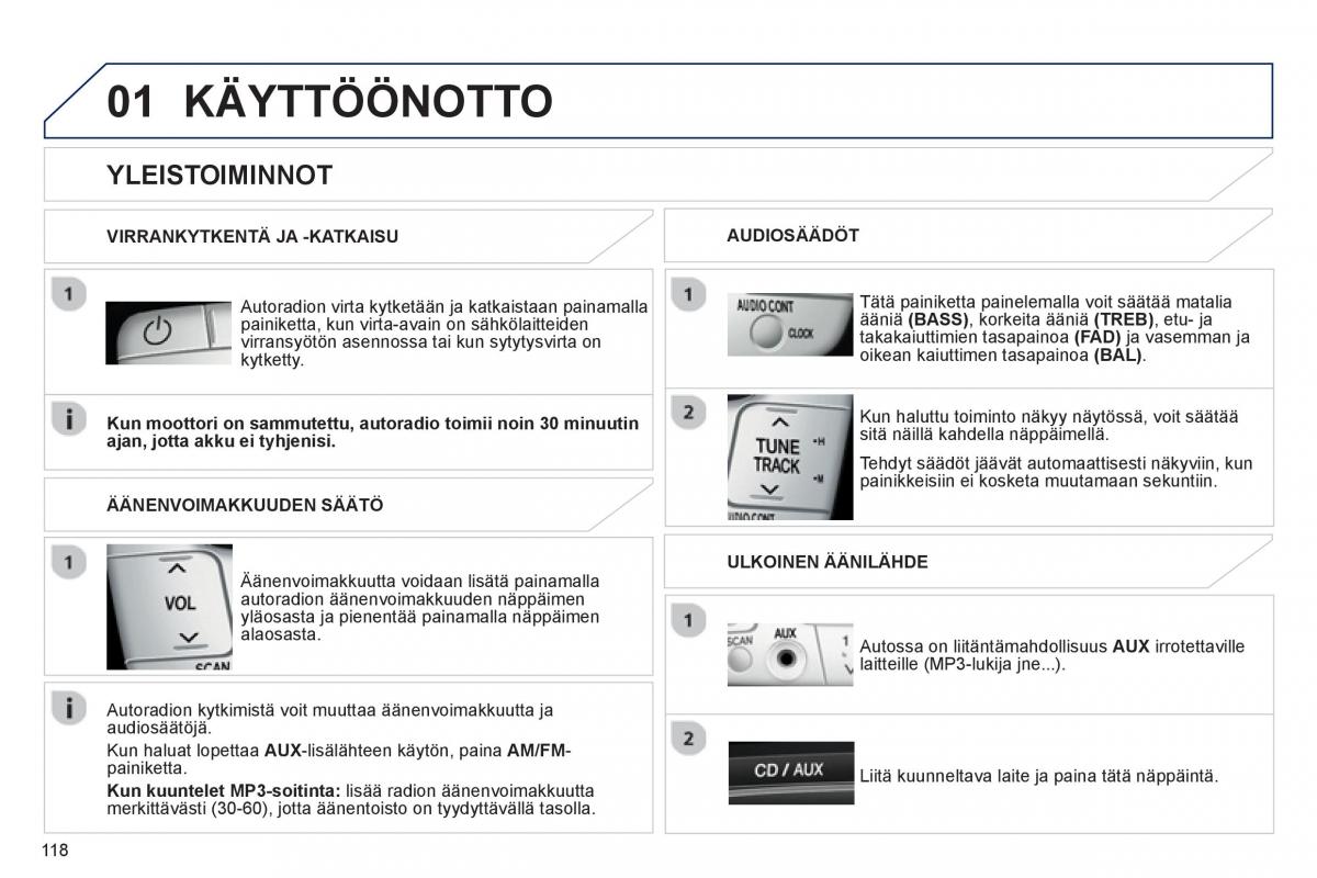 Peugeot 107 omistajan kasikirja / page 120