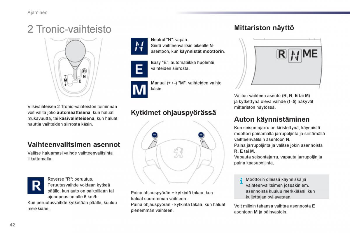 Peugeot 107 omistajan kasikirja / page 44