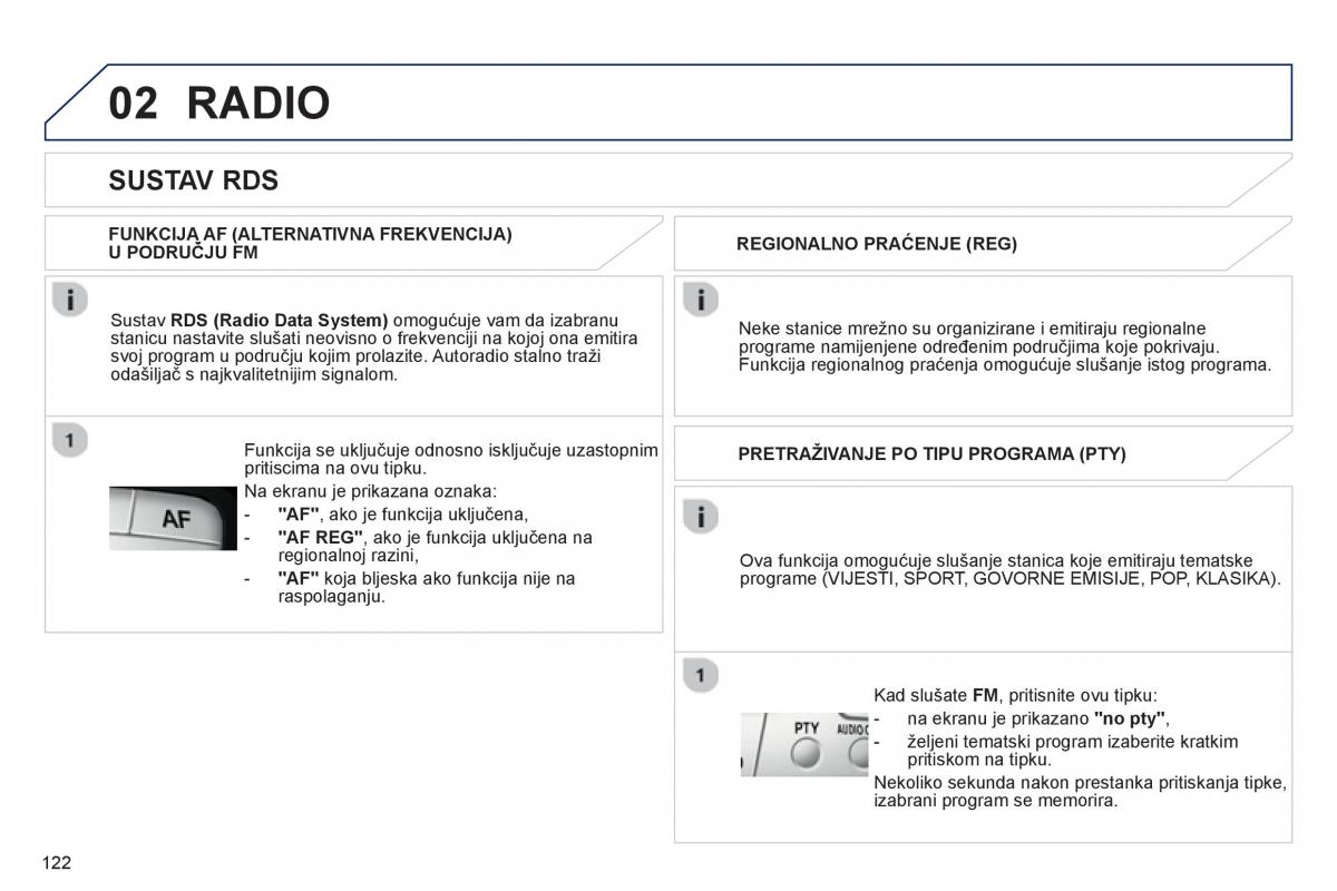 Peugeot 107 vlasnicko uputstvo / page 124