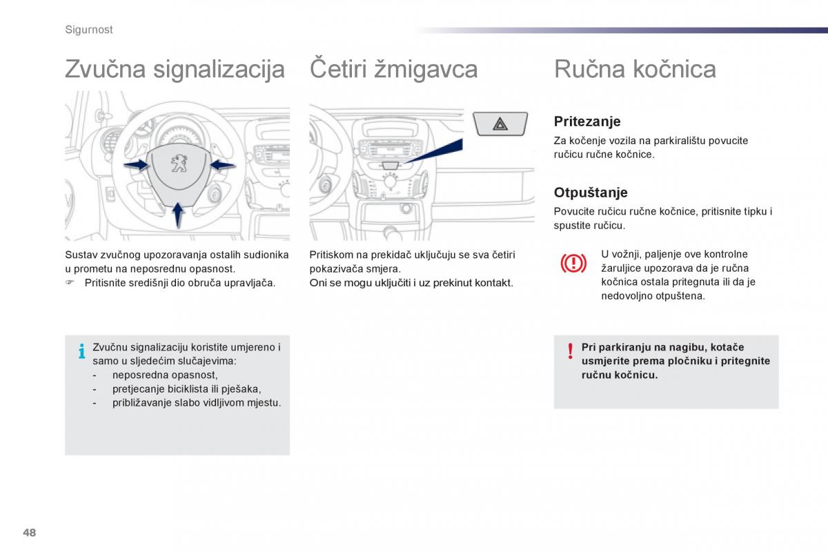 Peugeot 107 vlasnicko uputstvo / page 50