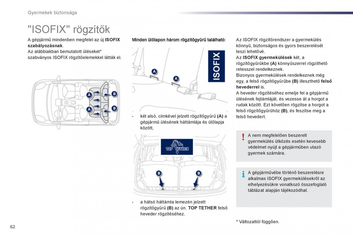 Peugeot 107 Kezelesi utmutato / page 64