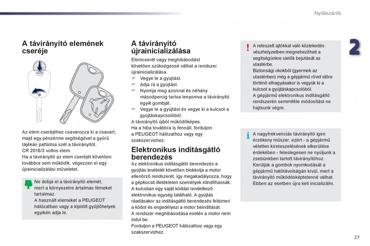 Peugeot 107 Kezelesi utmutato / page 29