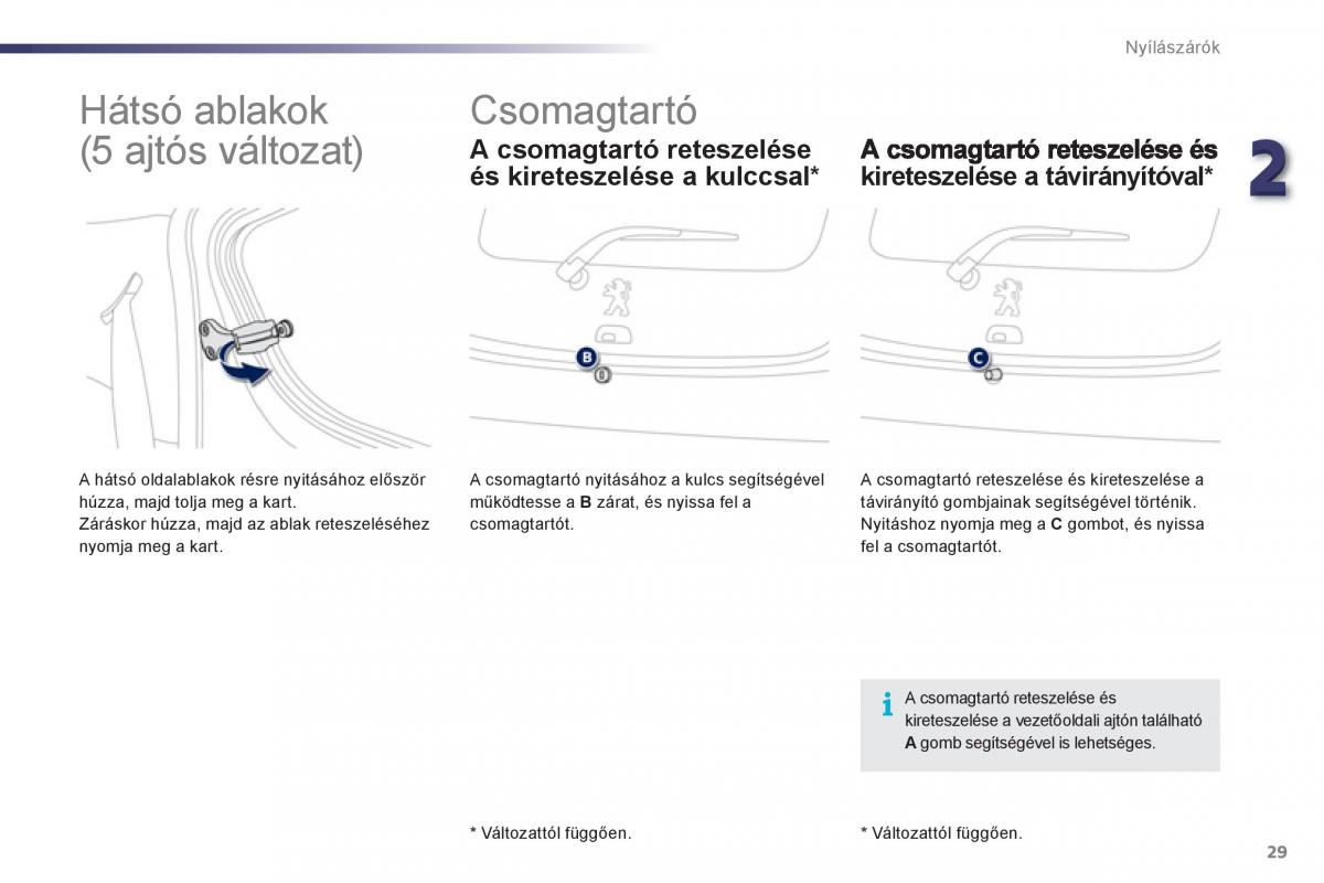 Peugeot 107 Kezelesi utmutato / page 31