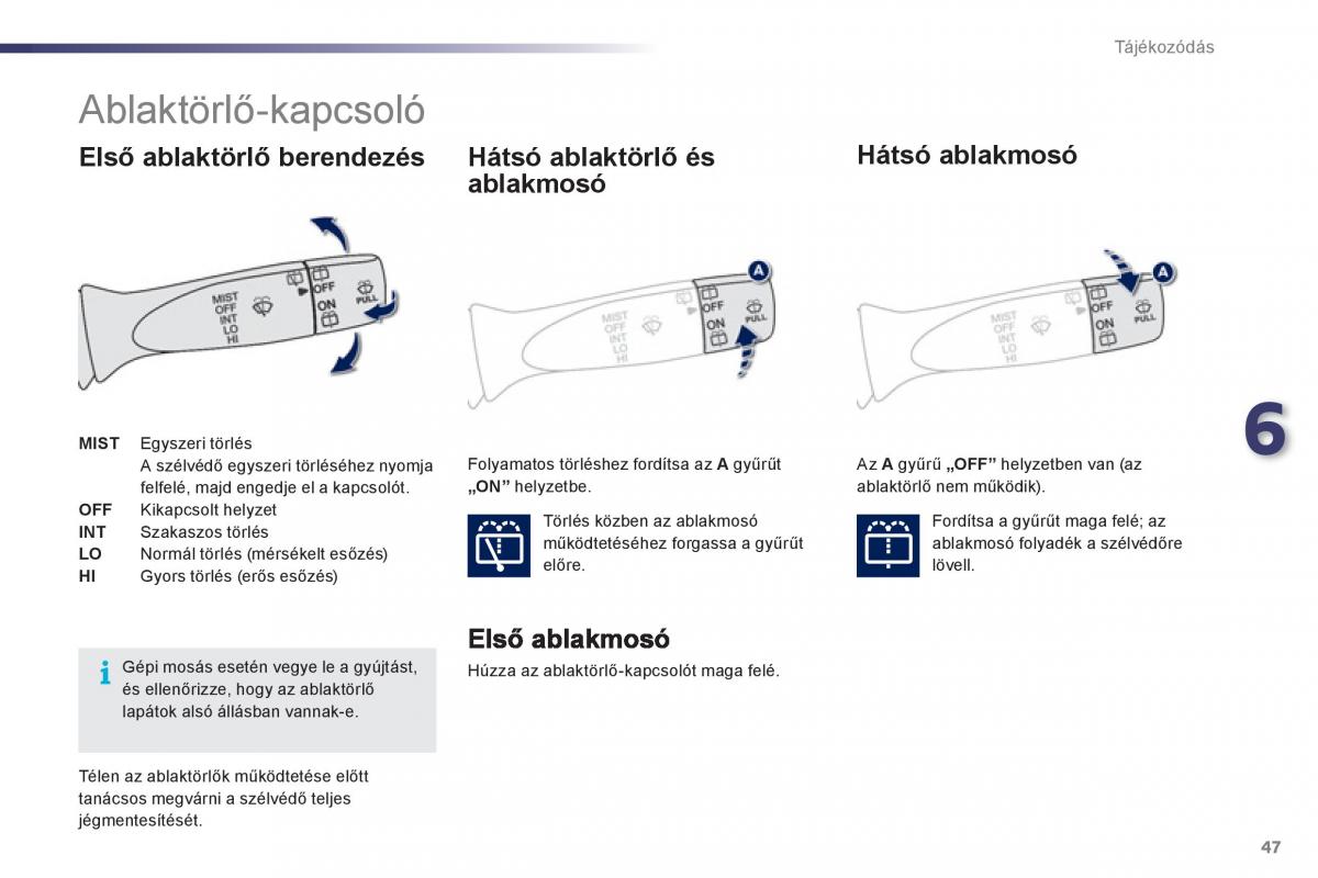 Peugeot 107 Kezelesi utmutato / page 49