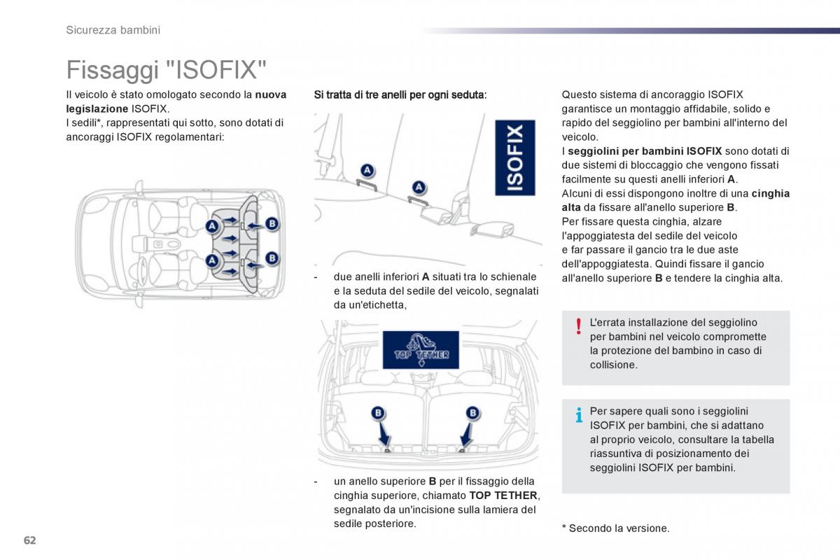 Peugeot 107 manuale del proprietario / page 64