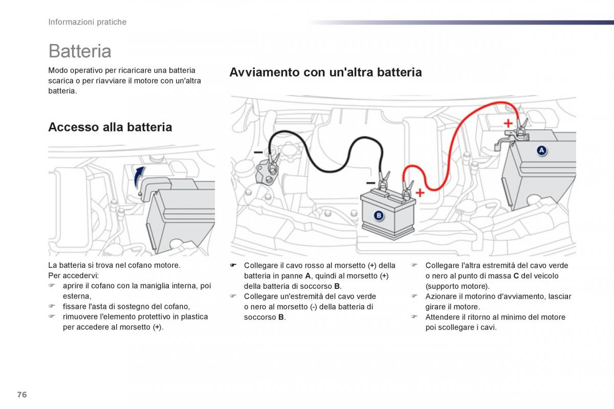 Peugeot 107 manuale del proprietario / page 78