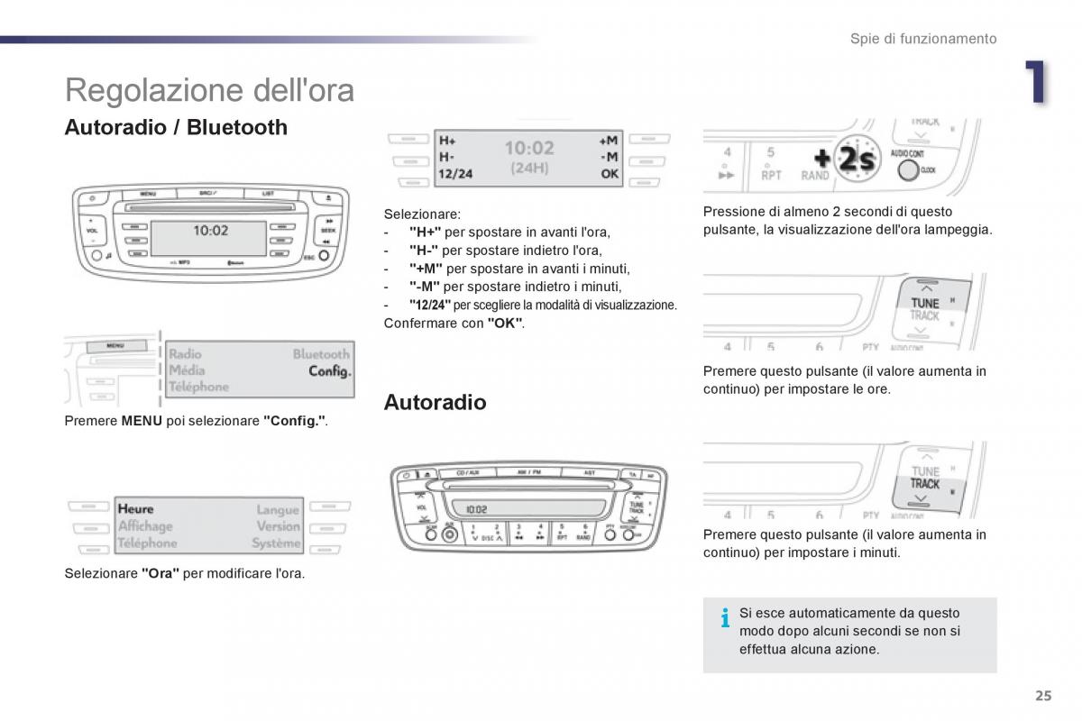 Peugeot 107 manuale del proprietario / page 27