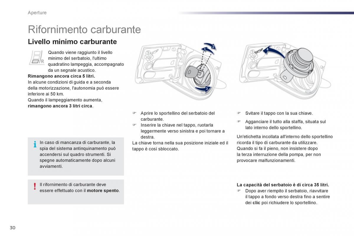 Peugeot 107 manuale del proprietario / page 32