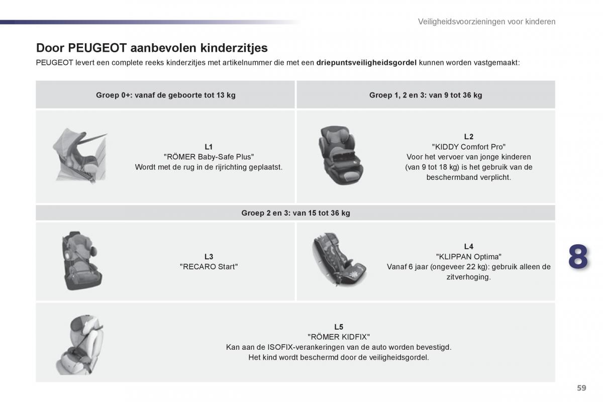 Peugeot 107 handleiding / page 61