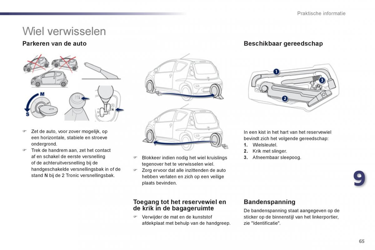 Peugeot 107 handleiding / page 67