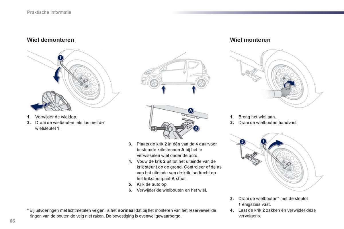 Peugeot 107 handleiding / page 68