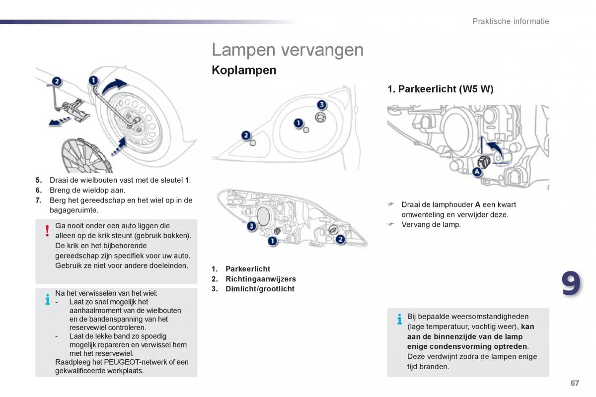 Peugeot 107 handleiding / page 69