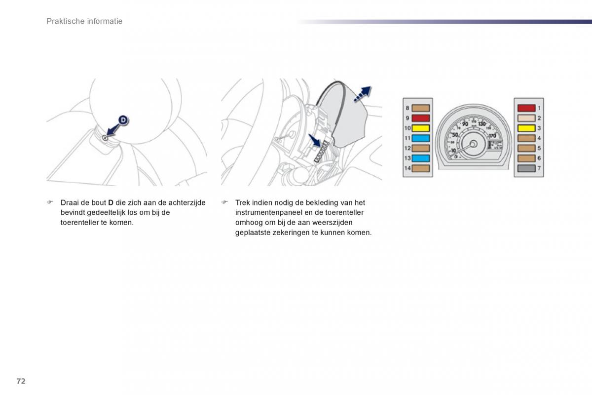 Peugeot 107 handleiding / page 74