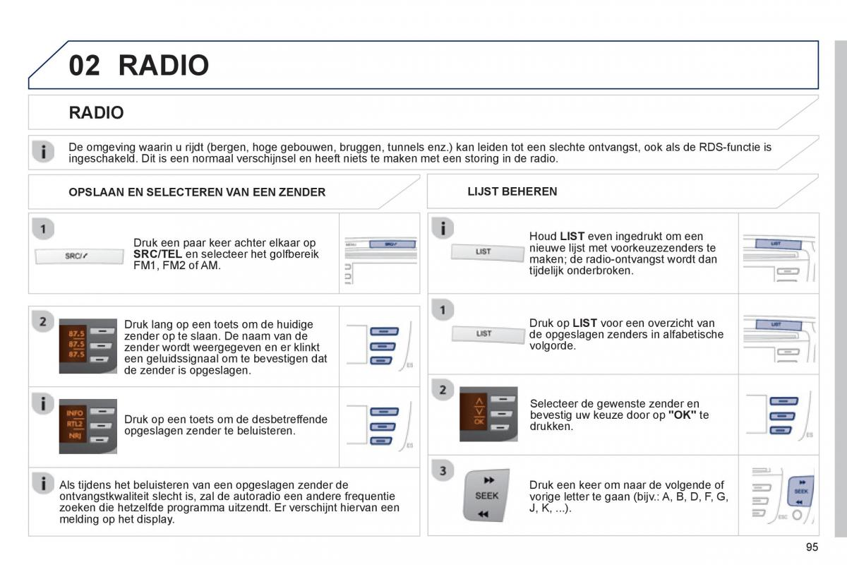 Peugeot 107 handleiding / page 97