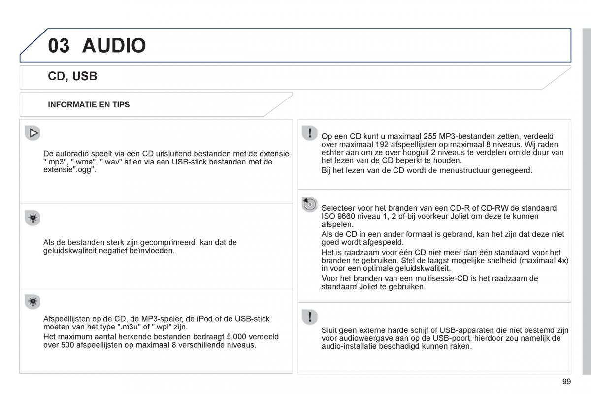 Peugeot 107 handleiding / page 101