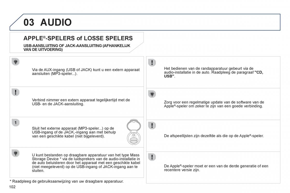 Peugeot 107 handleiding / page 104