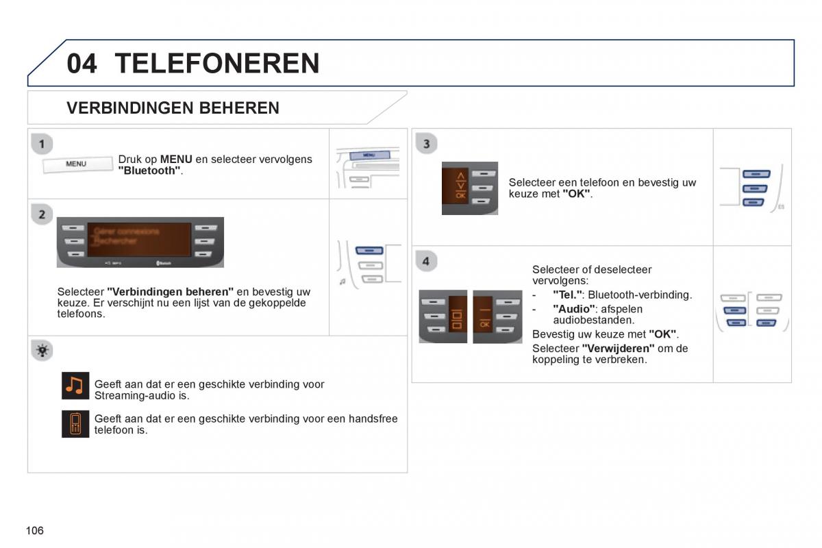 Peugeot 107 handleiding / page 108