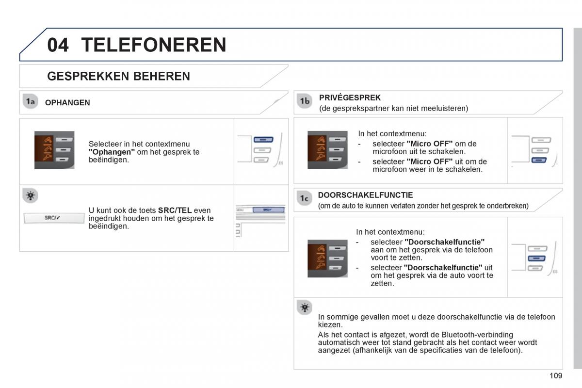 Peugeot 107 handleiding / page 111