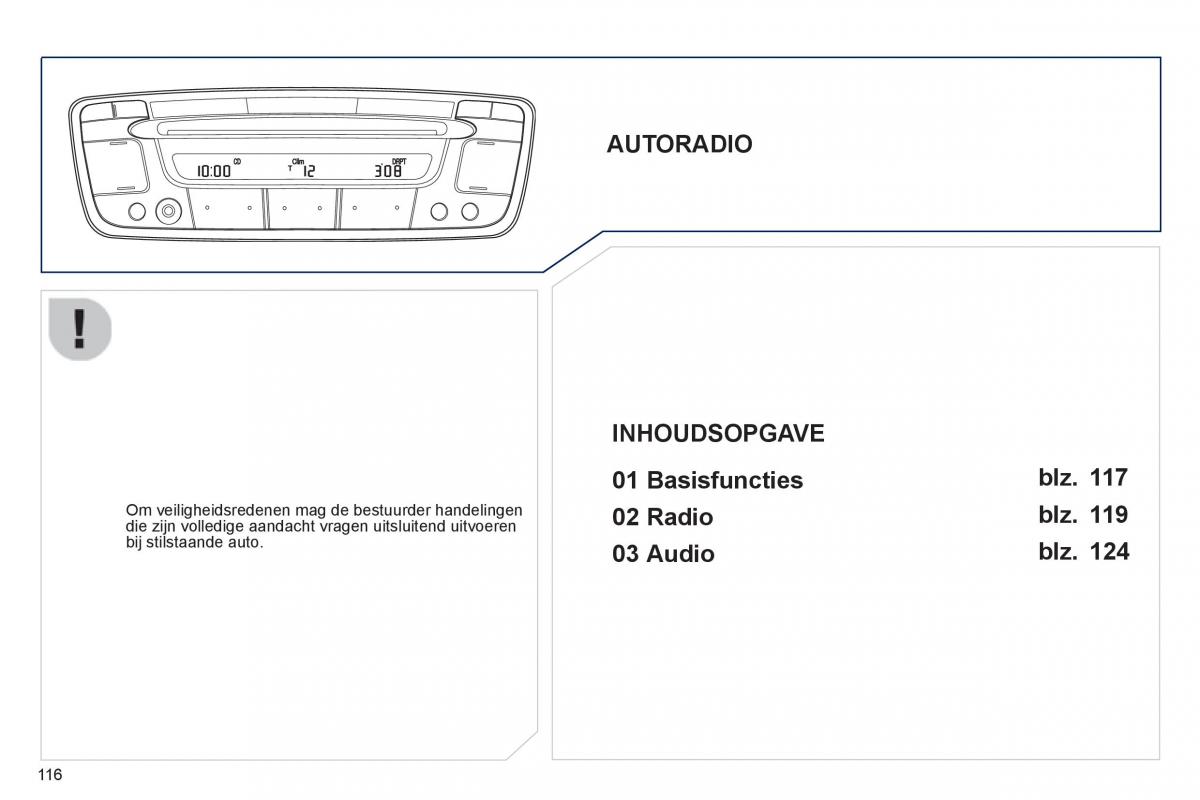 Peugeot 107 handleiding / page 118