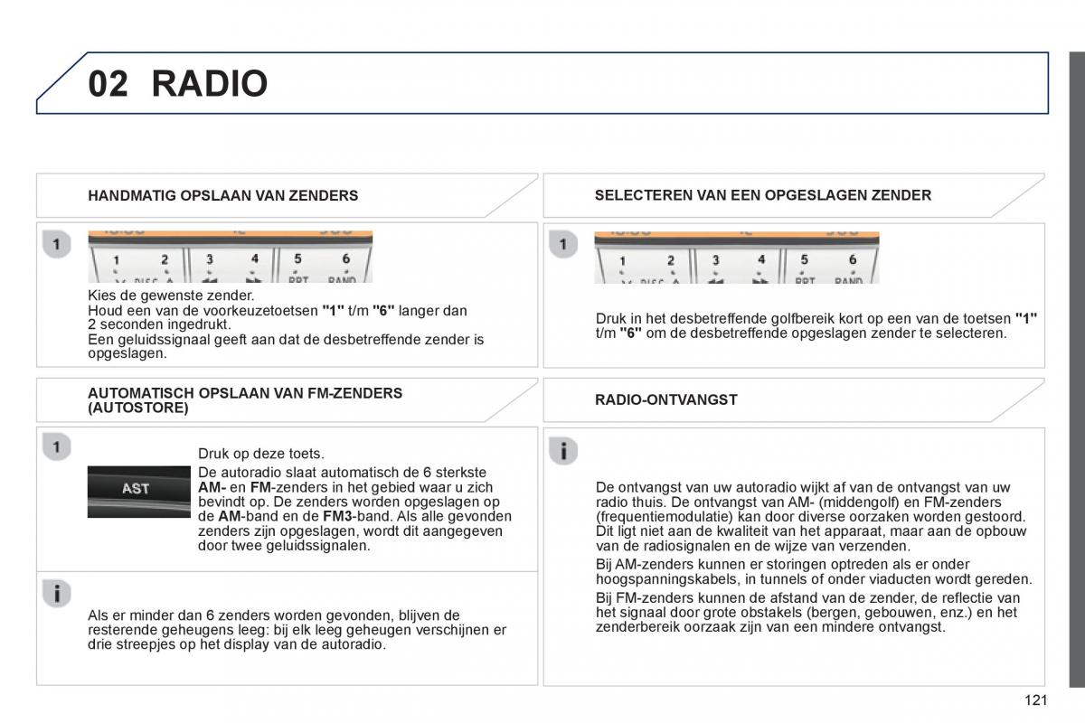 Peugeot 107 handleiding / page 123