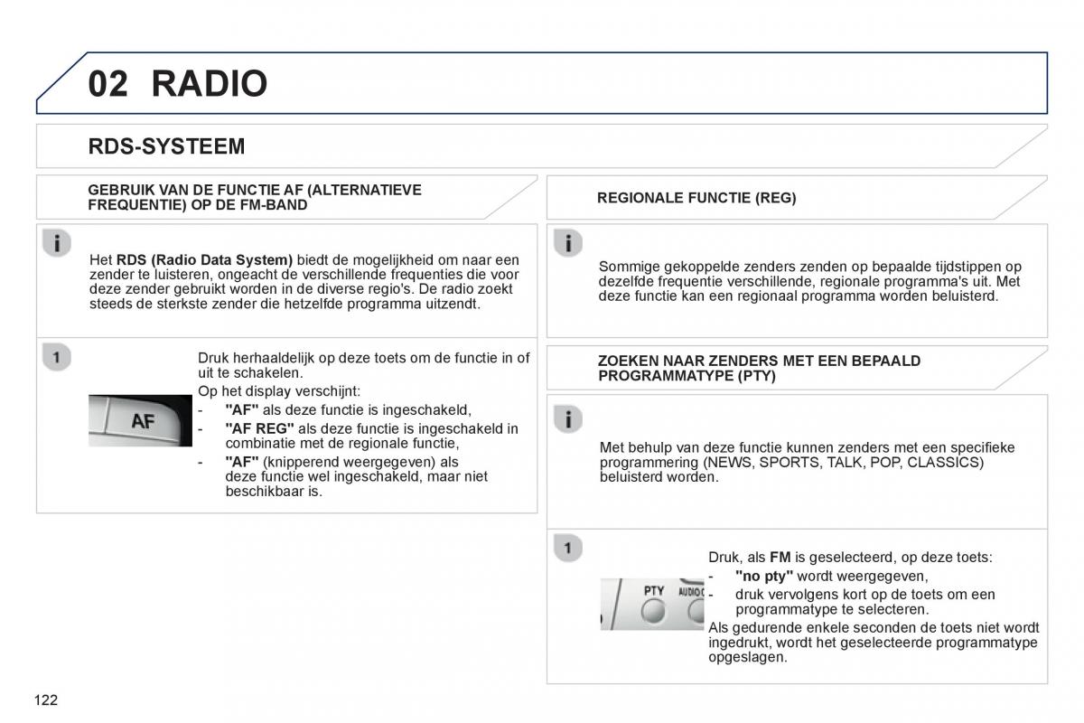 Peugeot 107 handleiding / page 124