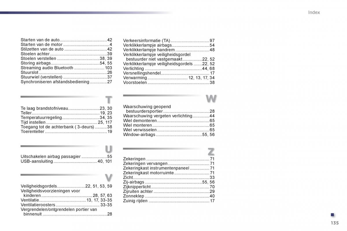 Peugeot 107 handleiding / page 137