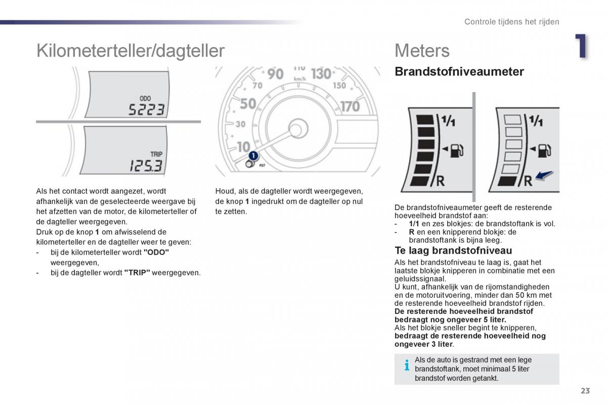 Peugeot 107 handleiding / page 25