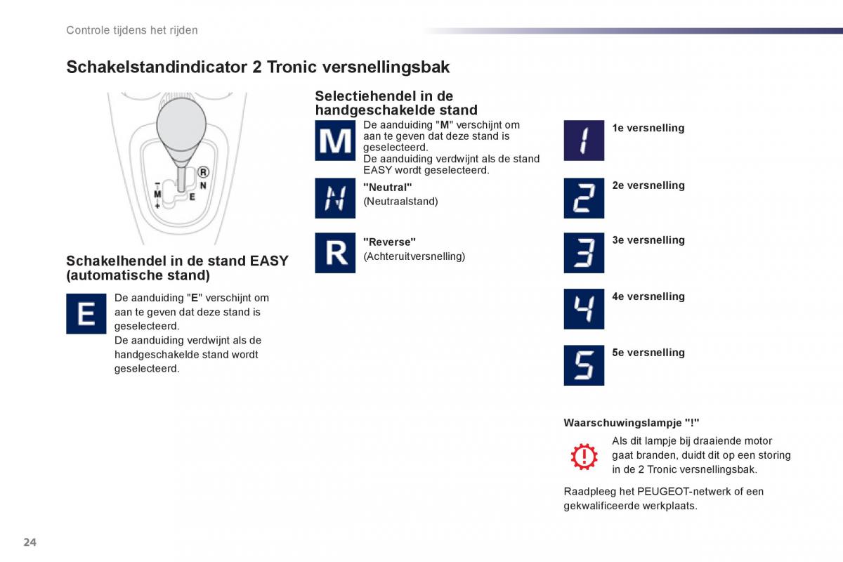 Peugeot 107 handleiding / page 26