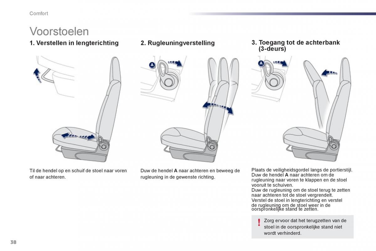 Peugeot 107 handleiding / page 40