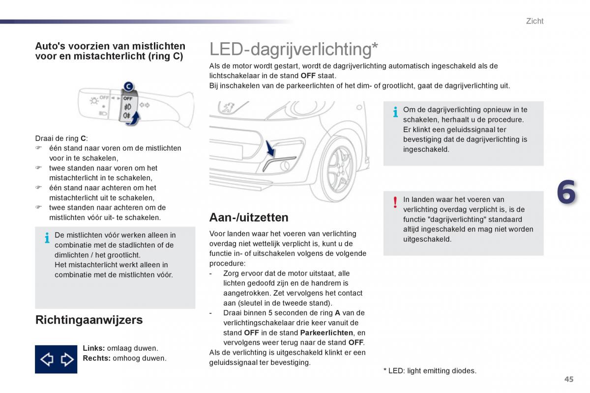 Peugeot 107 handleiding / page 47