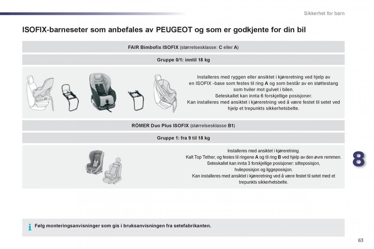 Peugeot 107 bruksanvisningen / page 65