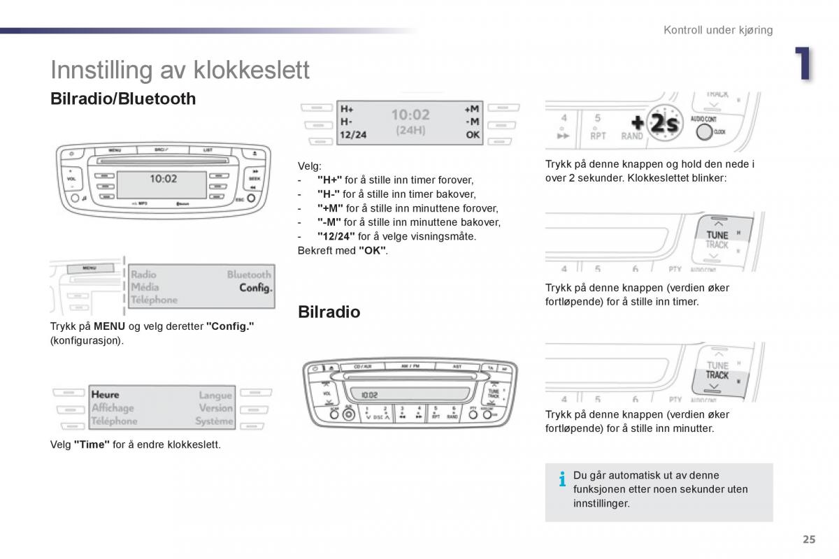 Peugeot 107 bruksanvisningen / page 27