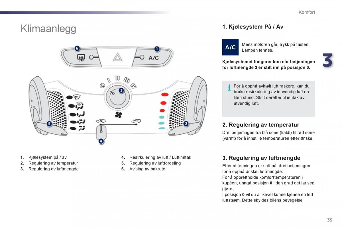 Peugeot 107 bruksanvisningen / page 37