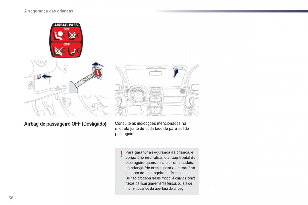 manual de usuario Peugeot 107 manual del propietario / page 60