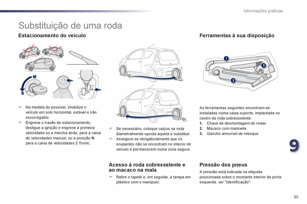 manual de usuario Peugeot 107 manual del propietario / page 67