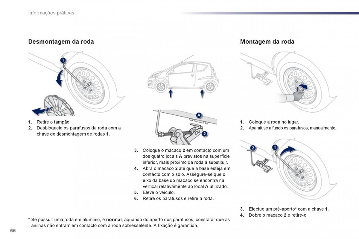 manual de usuario Peugeot 107 manual del propietario / page 68