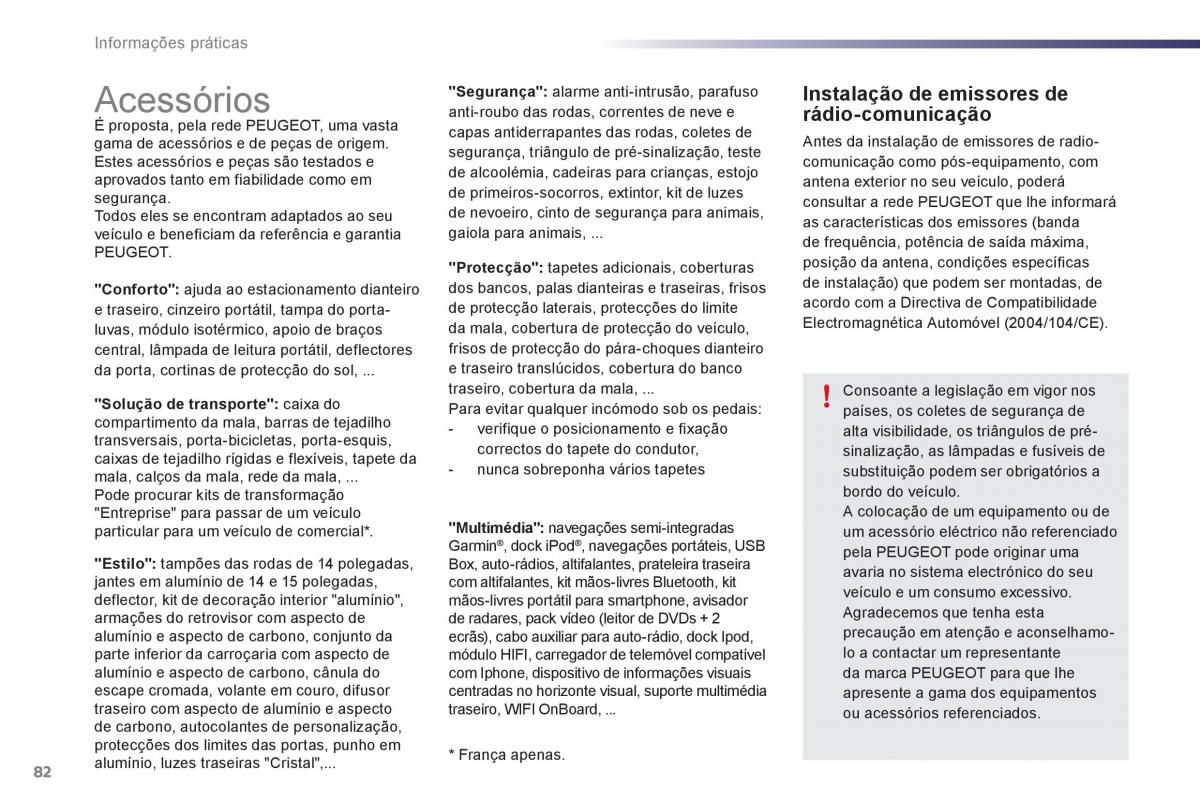 manual de usuario Peugeot 107 manual del propietario / page 84