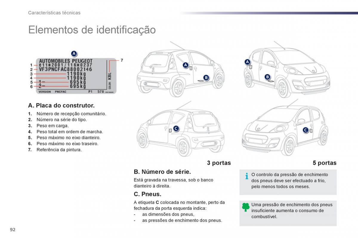 manual de usuario Peugeot 107 manual del propietario / page 94