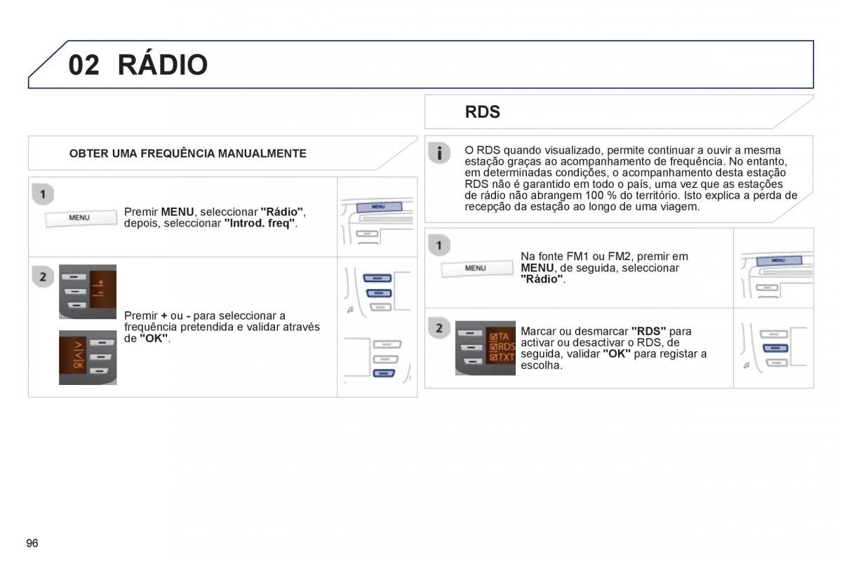 manual de usuario Peugeot 107 manual del propietario / page 98