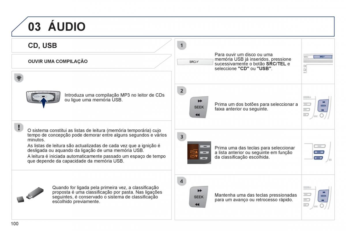 manual de usuario Peugeot 107 manual del propietario / page 102