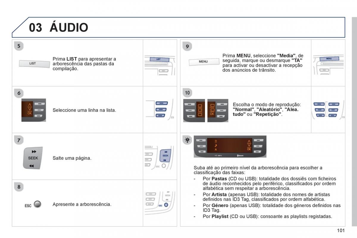 manual de usuario Peugeot 107 manual del propietario / page 103