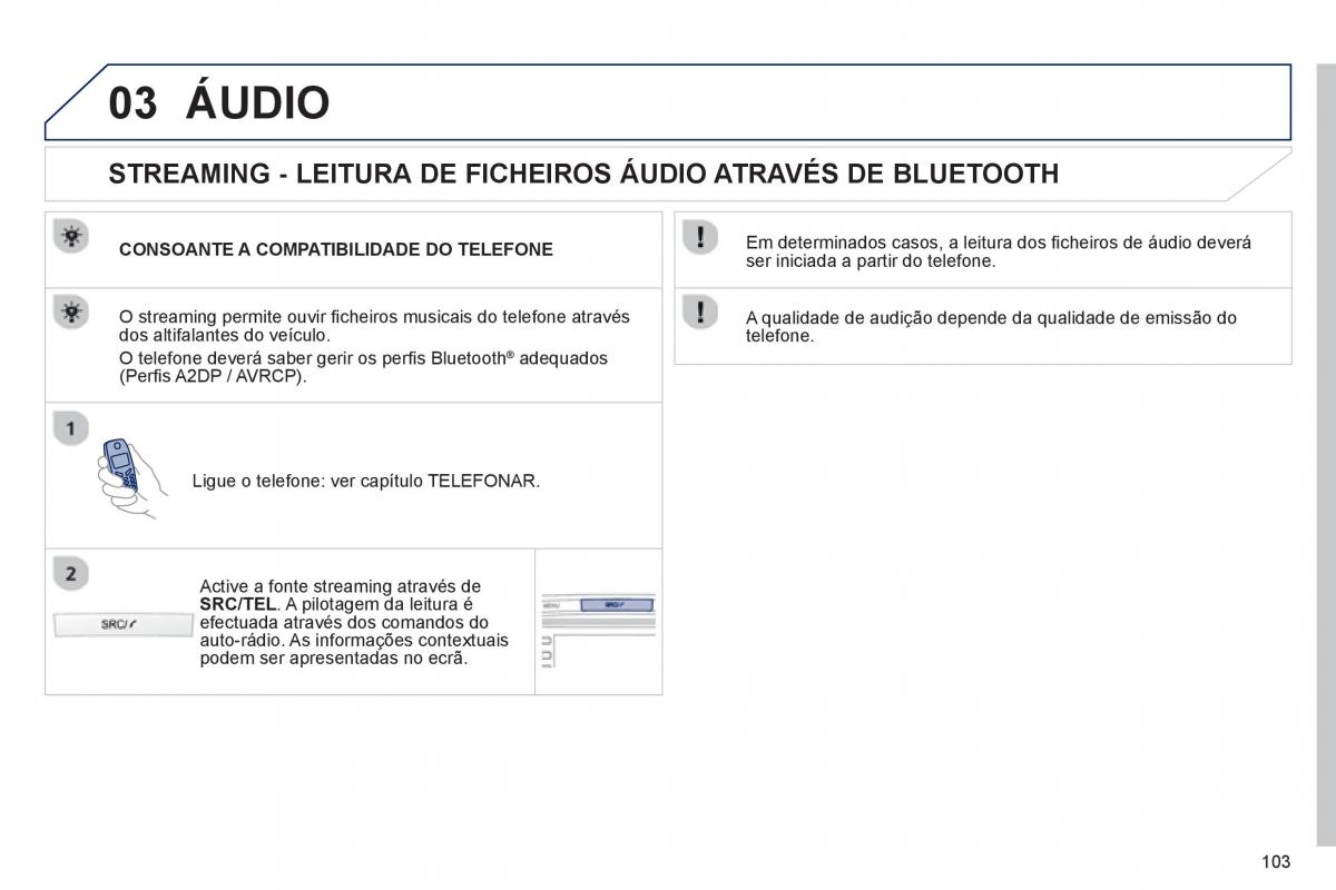 manual de usuario Peugeot 107 manual del propietario / page 105