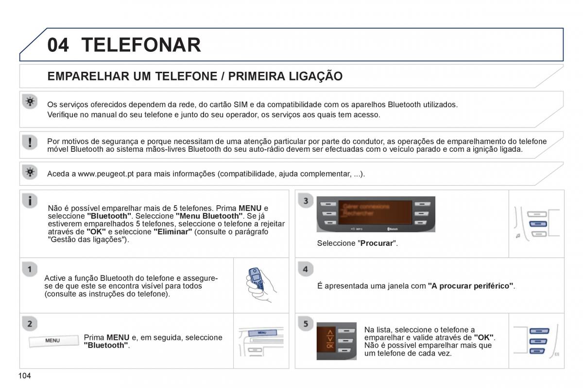 manual de usuario Peugeot 107 manual del propietario / page 106