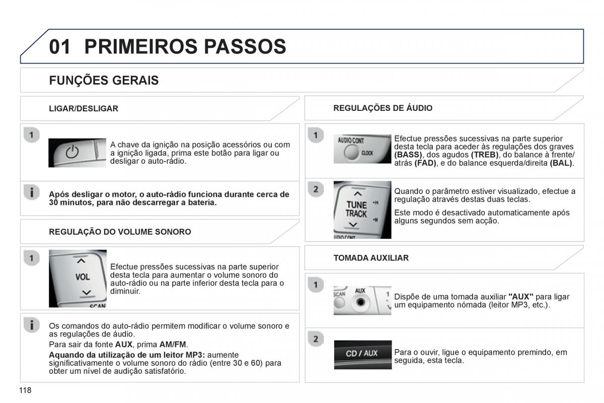 manual de usuario Peugeot 107 manual del propietario / page 120