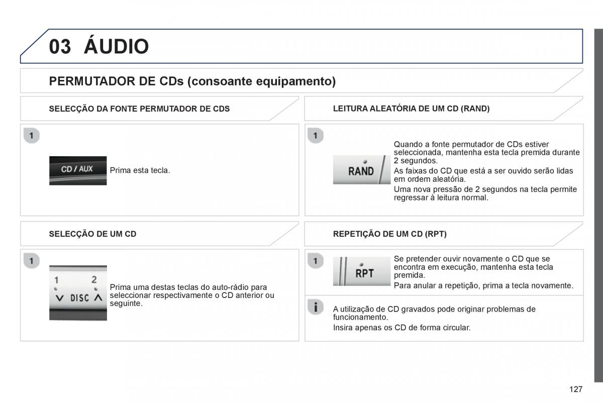 manual de usuario Peugeot 107 manual del propietario / page 129