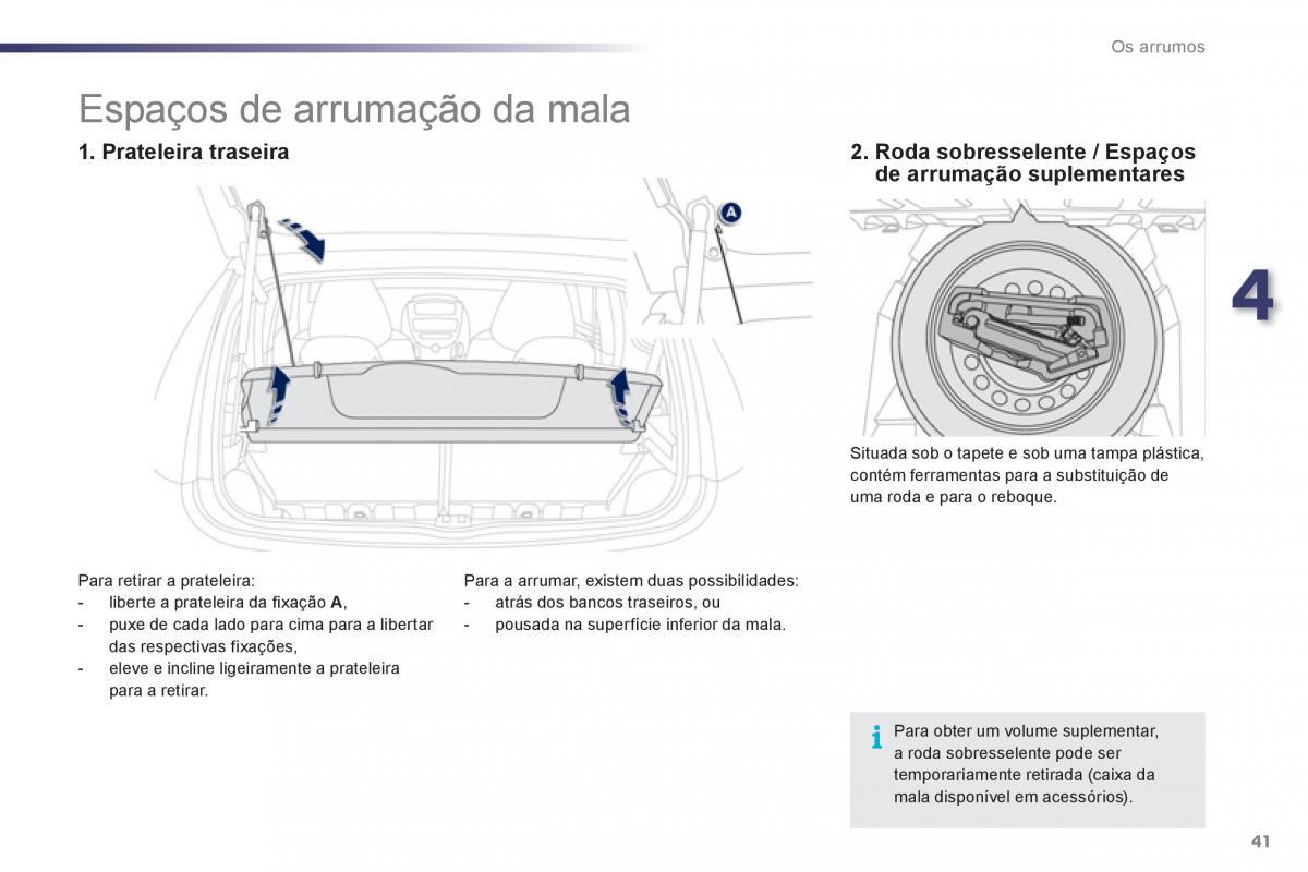 manual de usuario Peugeot 107 manual del propietario / page 43