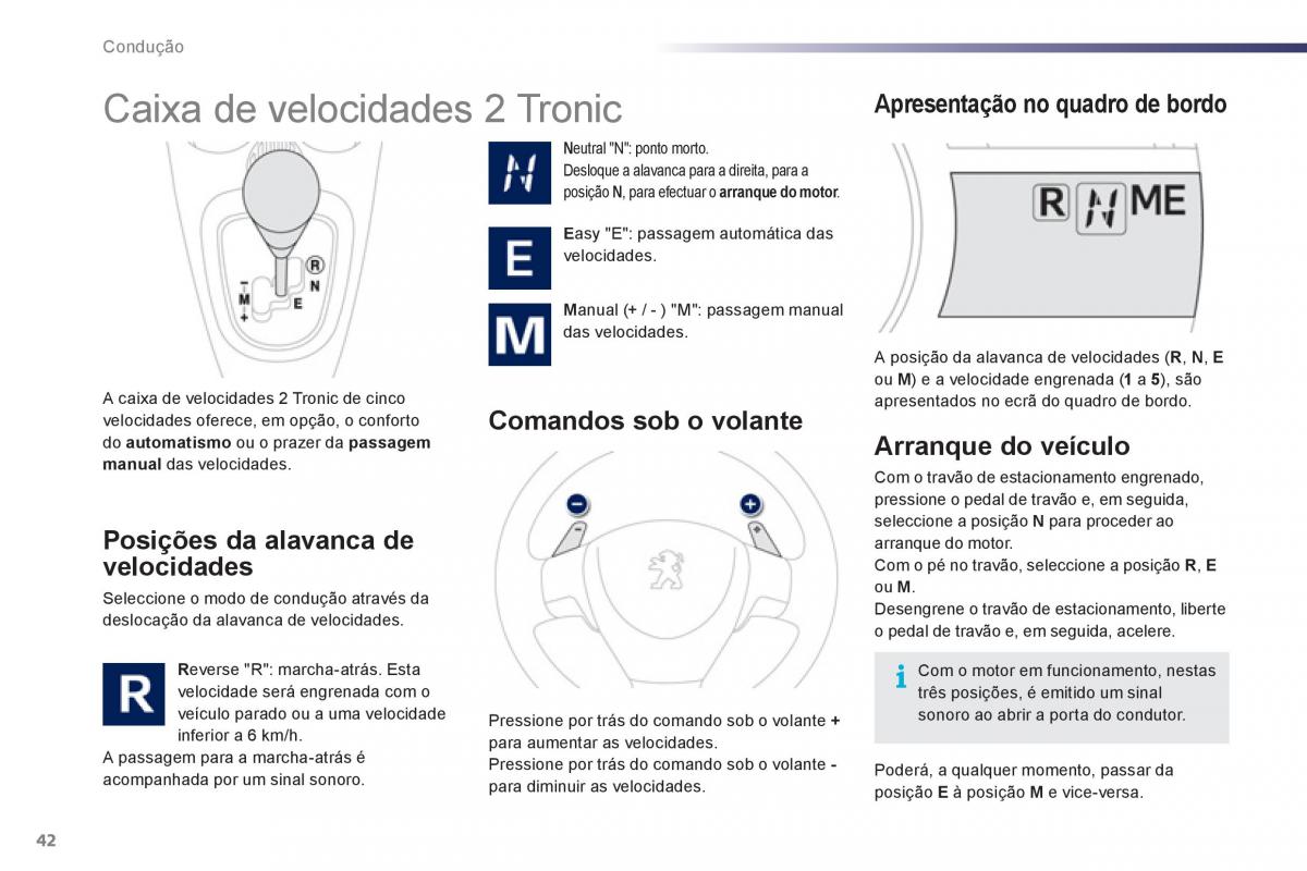 manual de usuario Peugeot 107 manual del propietario / page 44