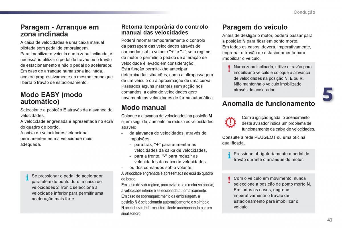 manual de usuario Peugeot 107 manual del propietario / page 45