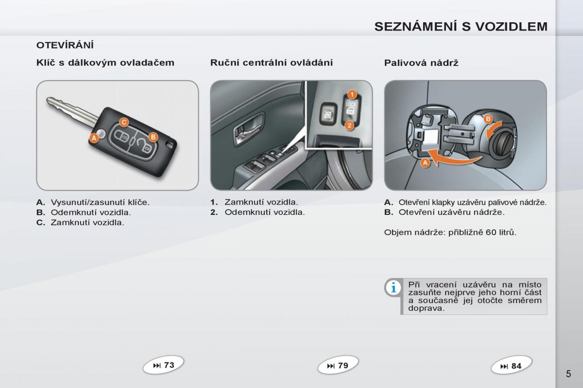 Peugeot 4007 navod k obsludze / page 7